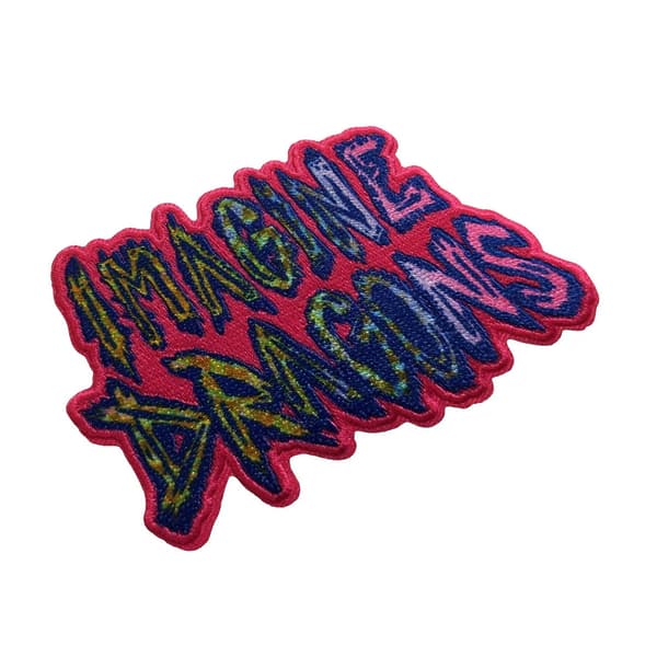 Imagine Dragons Woven Rainbow Logo Iron On Patch