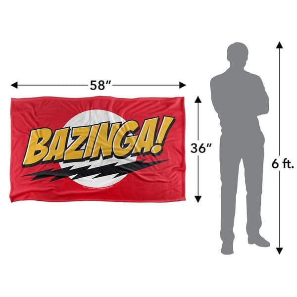 Big Bang Theory Bazinga! Soft Throw