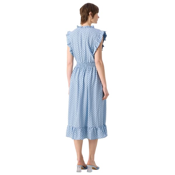 Lollys Laundry Naisten Pilkullinen Midimekko