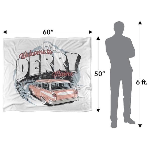 It: Welcome To Derry Station Wagon Graphic Print Throw