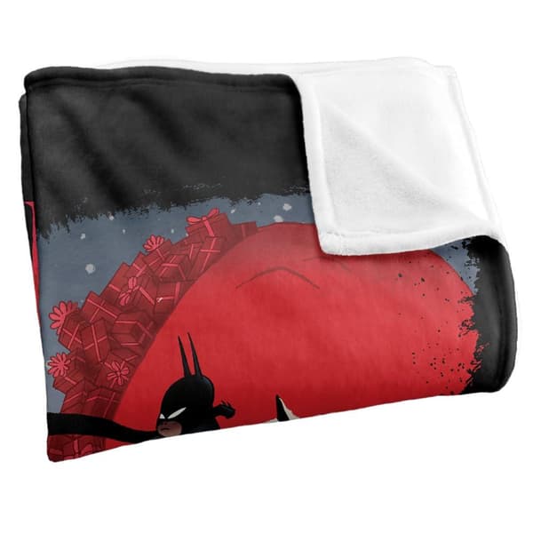 Merry Little Batman Skyline Soft Touch Blanket