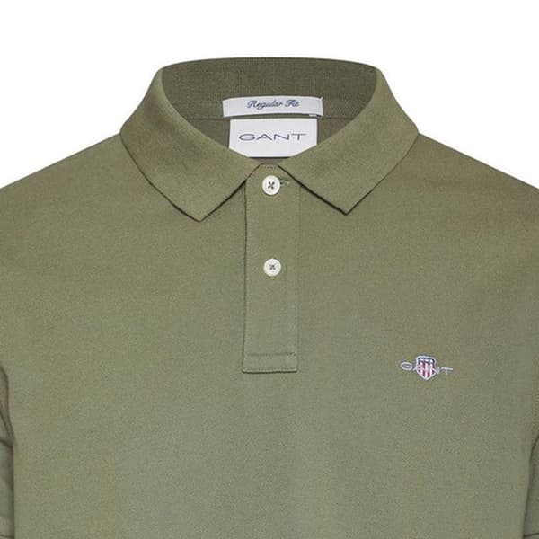 Gant Herr Klassisk Kortärmad Pikétröja Regular Fit