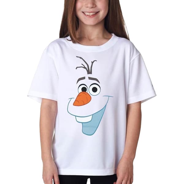 Frost Flickor Olaf Ansikte Bomulls T-shirt