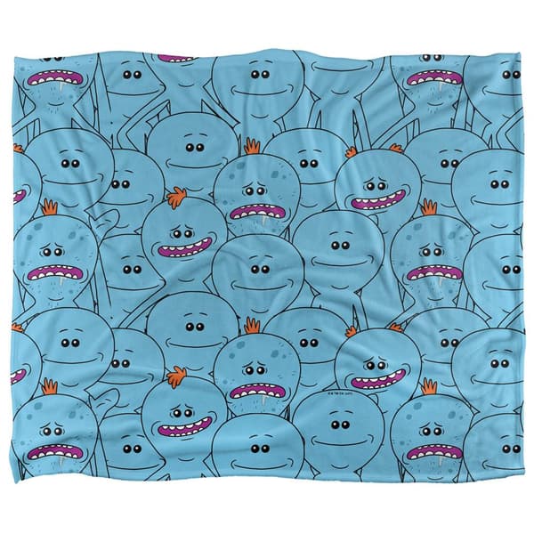 Rick And Morty Silky Crowd Mr Meeseeks Supersoft-peitto