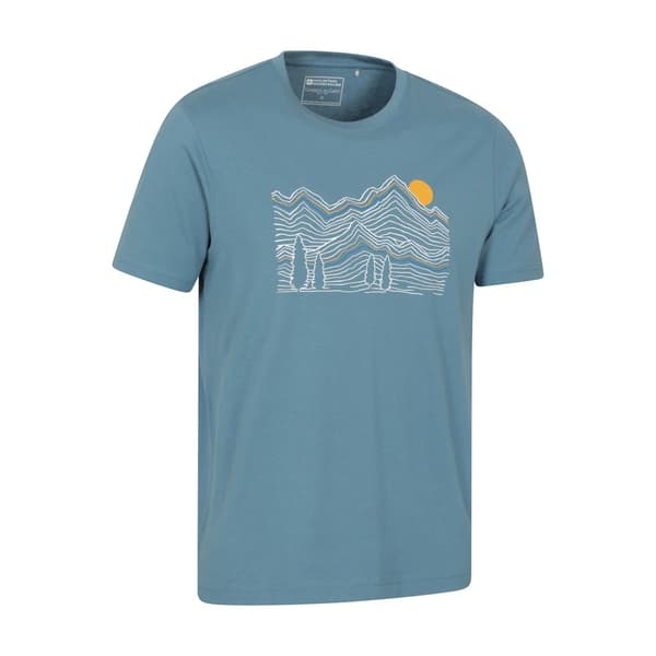 Mountain Warehouse Miesten Linear Luomu T-paita