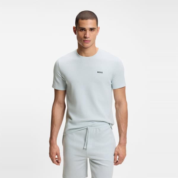 Boss Mens Waffle Knit Structured Pyjama Top