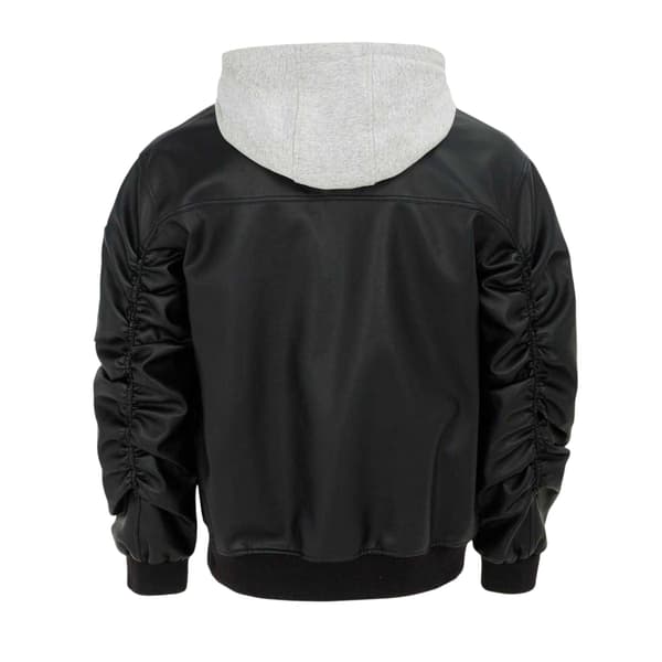 Firetrap Mens PU Hooded Jacket