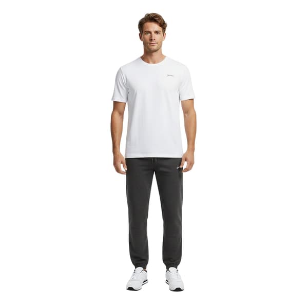 Slazenger Herr Fleece Joggingbyxor med mudd