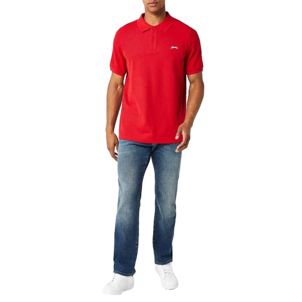 Slazenger Herr Broderad Logotyp Pikétröja