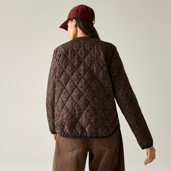 Regatta Womens/Ladies Maia Leopard Print Quilted Jacket