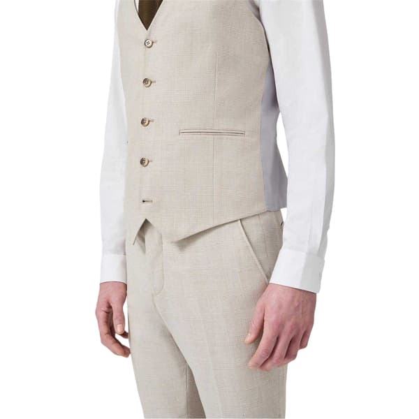 Twisted Tailor Herrväst Blythe Pläd Slim