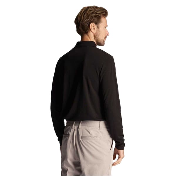 Lyle & Scott Herrars Långärmad Pikétröja Regular Fit