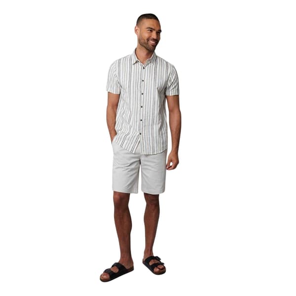 Threadbare Mens Brownhill Striped Shirt