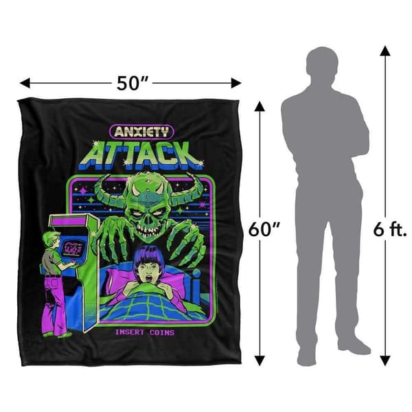 Steven Rhodes Anxiety Attack Soft Touch Blanket
