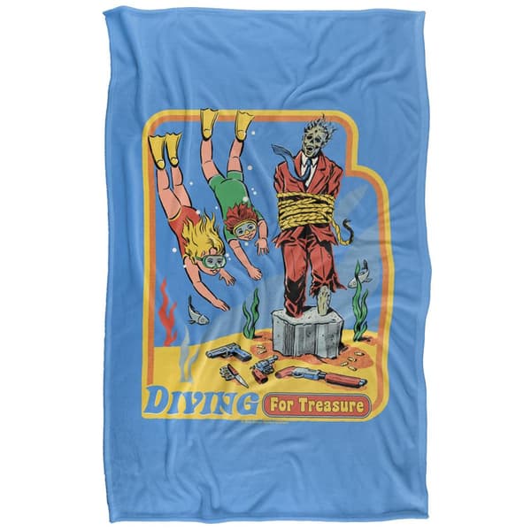 Steven Rhodes Diving For Treasure Soft Touch Blanket