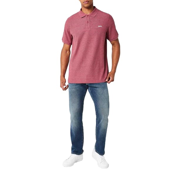 Slazenger Herr Broderad Logotyp Pikétröja