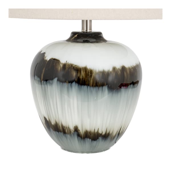 Hill Interiors Midnight Shadows Linen Table Lamp