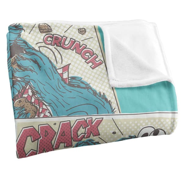 Sesame Street Comic Cookie Monster Blanket