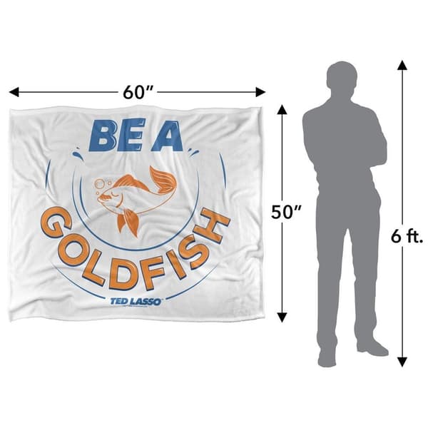 Ted Lasso Be A GoldFish Text Soft Touch Blanket