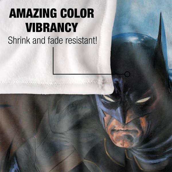 Batman Action Pose Polyester Soft Touch Blanket