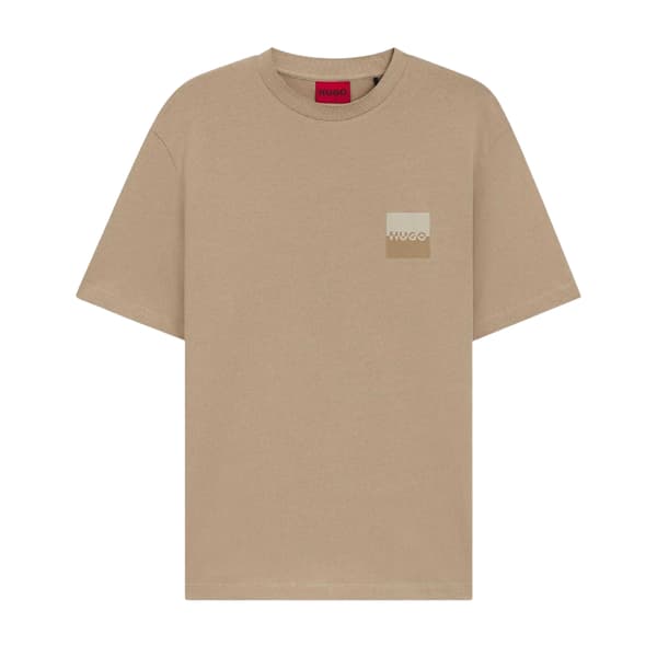 Hugo Boss Herr Dusplito Split Logotyp T-shirt