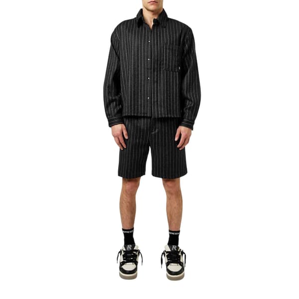 Represent Herr Pinstripe Overshirt med Avslappnad Passform