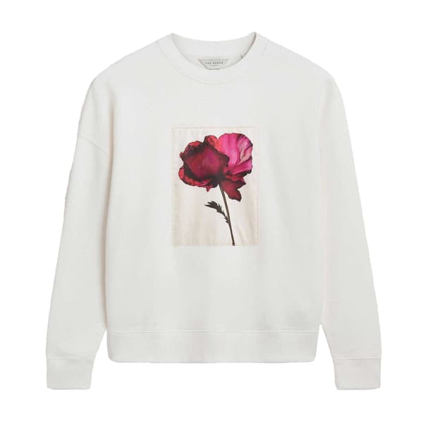 Ted Baker Dam/Dam Floral Appliqué Patch Tröja