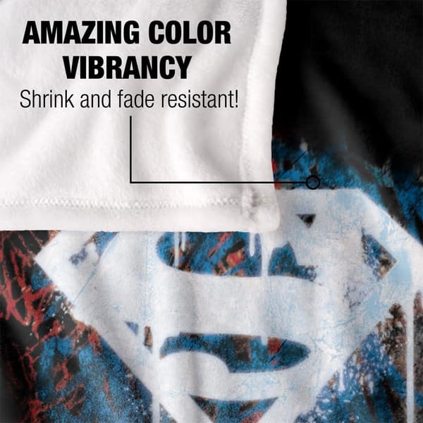 Superman Real Heroes Never Die Blanket