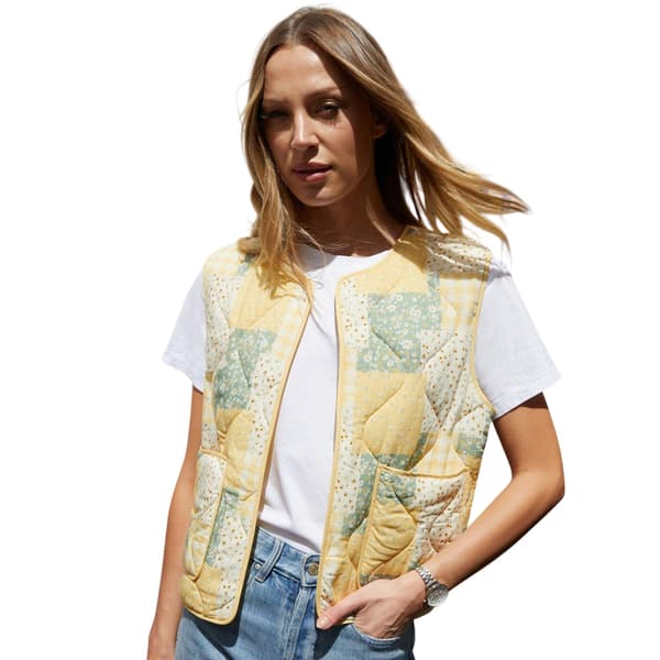 Threadbare Dam Cabos lapptäcke quiltad vanlig väst
