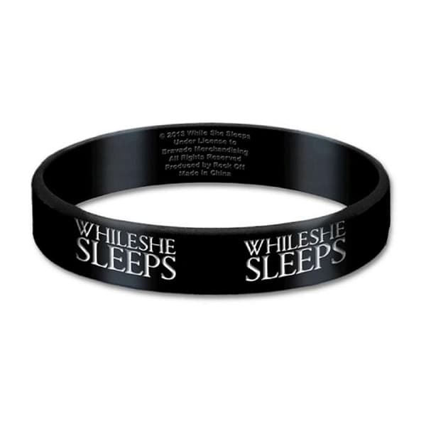 While She Sleeps Logotyp Silikonarmband