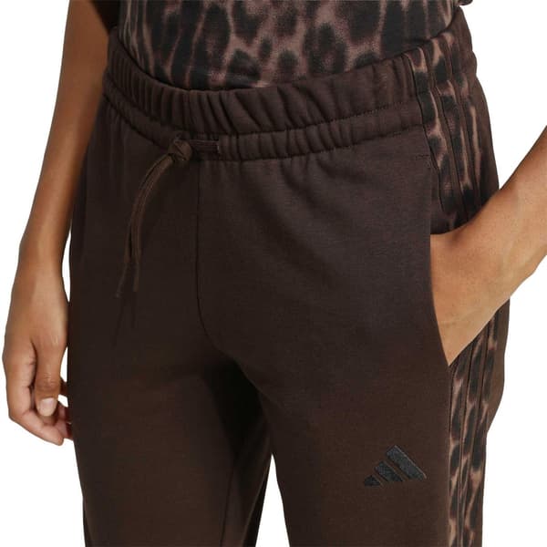Adidas Dam Leopardmönstrade Joggingbyxor