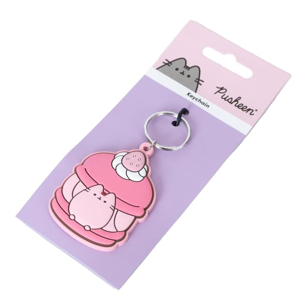 Pusheen Strawberry PVC Keyring