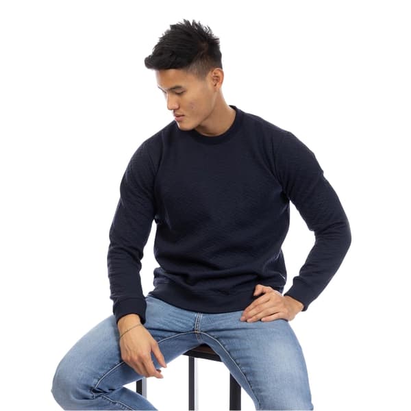 Peter Werth Mens Quilted Sweatshirt