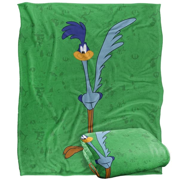 Looney Tunes Character Collage Roadrunner Blanket