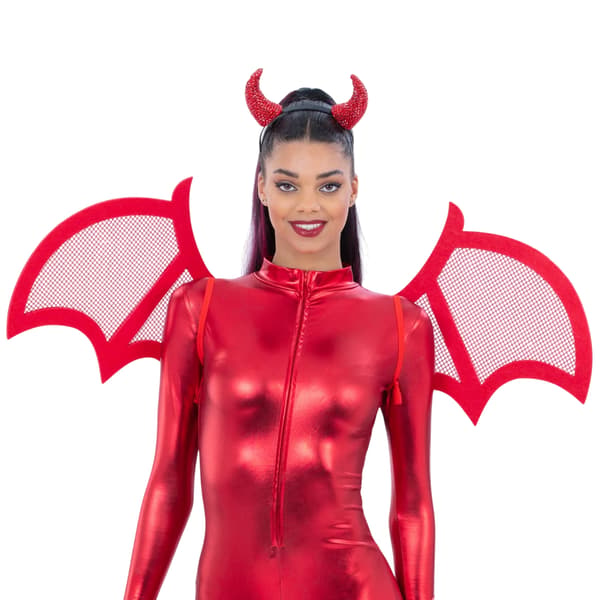 Smiffys Devil Mesh Wings