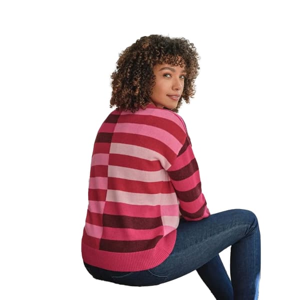WoolOvers Womens/Ladies Offset Stripes Jumper