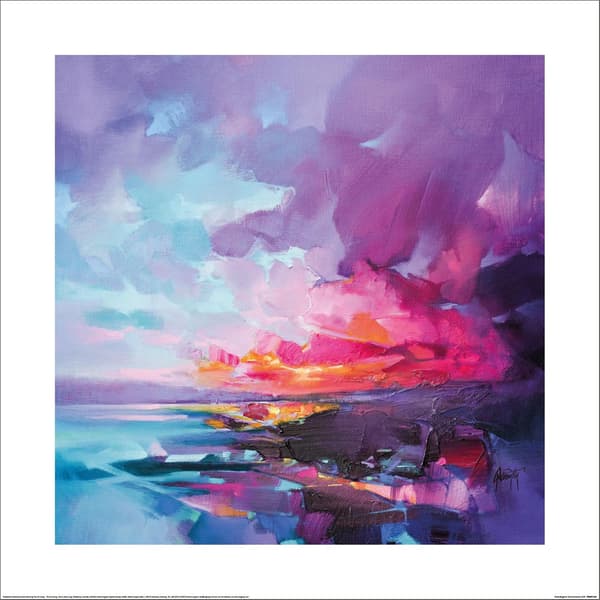 Scott Naismith Dusk Magenta Konsttryck