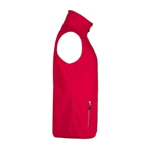 Printer RED Sideflip Fleece-top uden ærmer til mænd