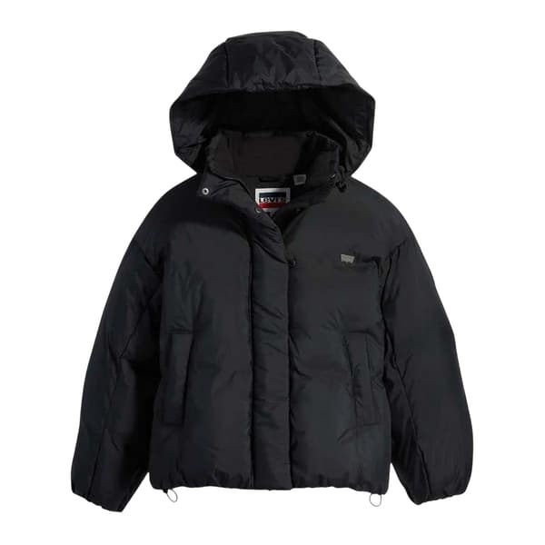 Levis Dam/Kvinnor Hooded Oversized Pufferjacka