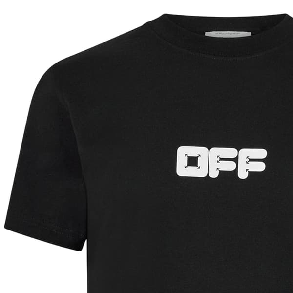 Off White Herr Slim T-shirt i Bomull
