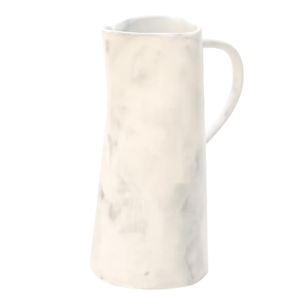 Off White Plain Ceramic Jug