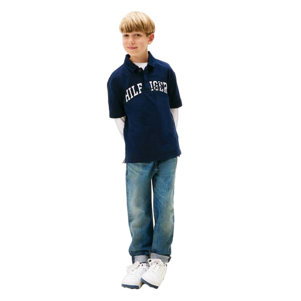 Tommy Hilfiger Barn/Kids Script Logo Pikétröja