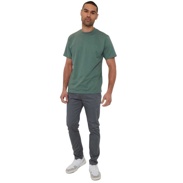 Threadbare Mens Textured Crew Neck Regular T-Shirt