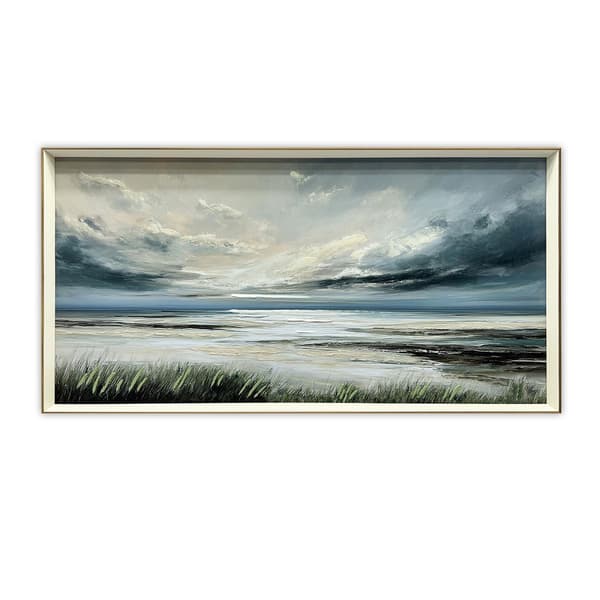 Jago Thomas Beach Wilderness ll Hand-Painted Framed Canvas Print