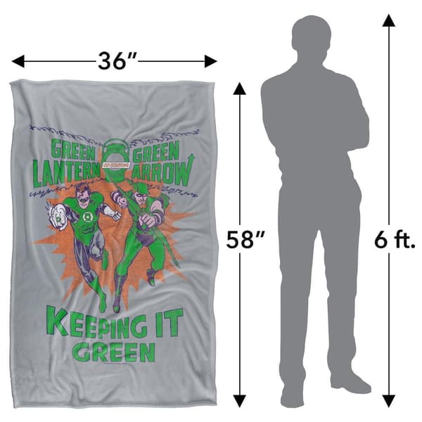 Green Lantern Keeping It Green Soft Touch Blanket
