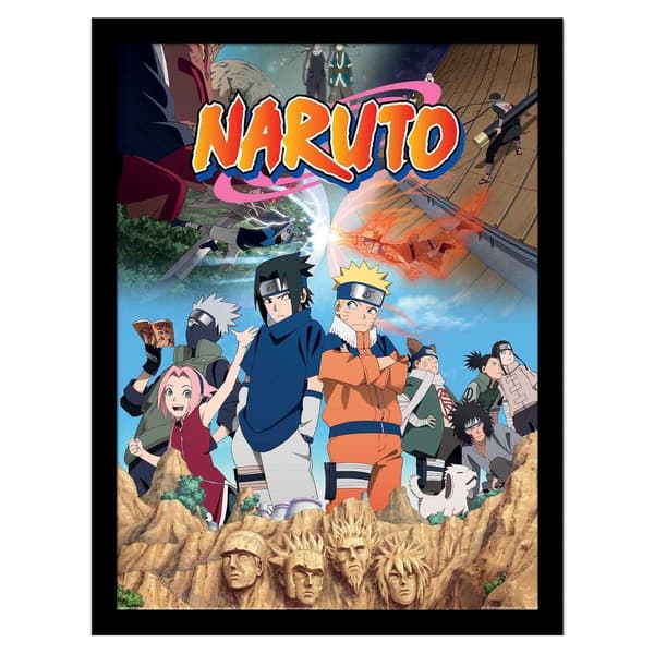 Naruto Divided Framed Poster