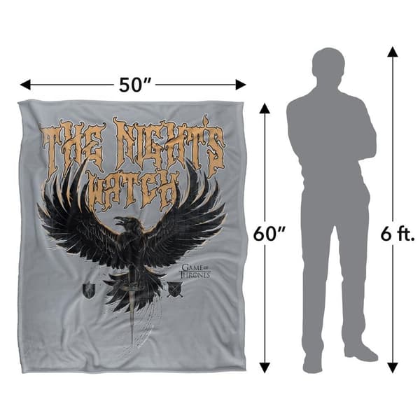 Game Of Thrones Nights Watch Eagle Soft Touch Blanket