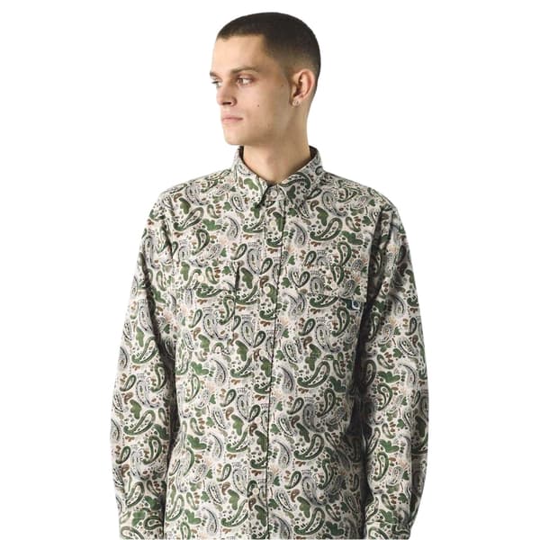 Pretty Green Mens Paisley Regular Button-Down Shirt