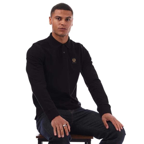 Belstaff Långärmad Pikétröja för Herr