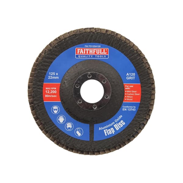 Faithfull Aluminium Oxide Flap Discs